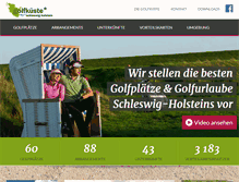 Tablet Screenshot of golfkueste.de